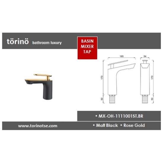 Single Lever Basin Mixer MX-OH-1111001ST.BR