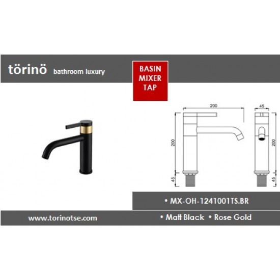 Single Lever Basin Mixer MX-OH-1241001TS.BR