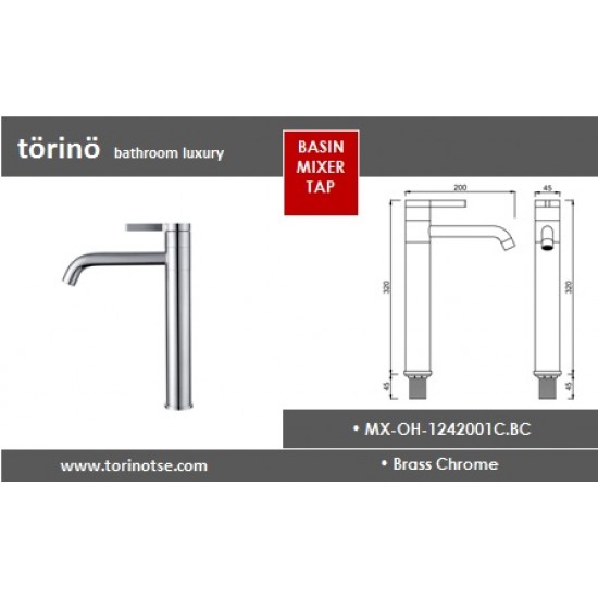 Single Lever Basin Mixer MX-OH-1242001C.BC