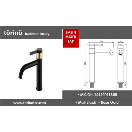 Single Lever Basin Mixer MX-OH-1242001TS.BR