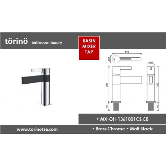 Single Lever Basin Mixer MX-OH-1361001CS.CB