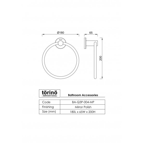 Towel Ring BA-Q3P-004.MP