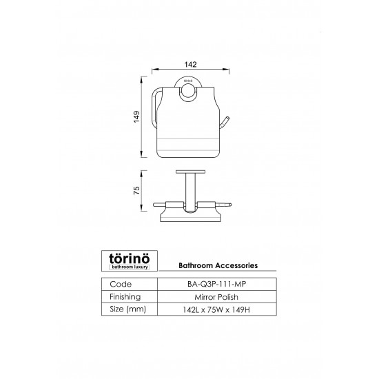 Tissue Roll Holder BA-Q3P-111.MP