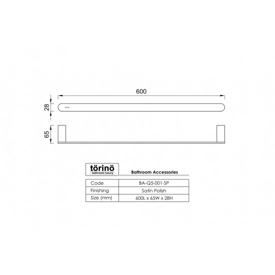 Towel Bar BA-Q5-001.SP