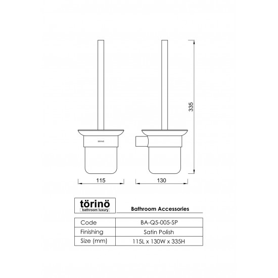 Toilet Brush Holder BA-Q5-005.SP