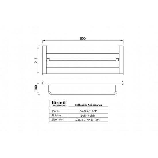 Double Towel Rack BA-Q5-012.SP