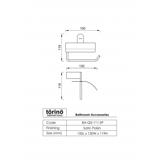 Tissue Roll Holder BA-Q5-111.SP