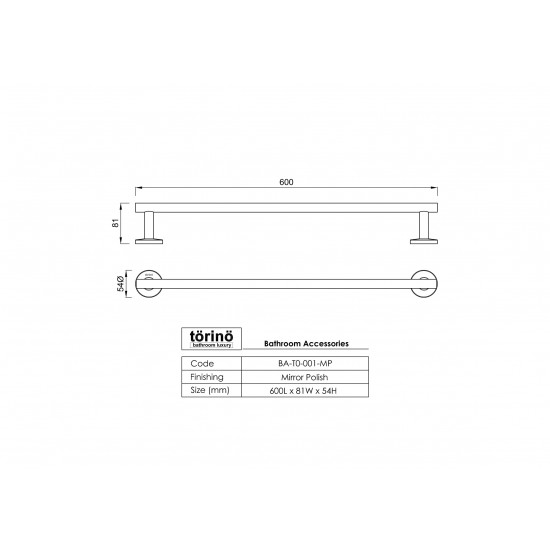 Towel Bar BA-T0-001.MP