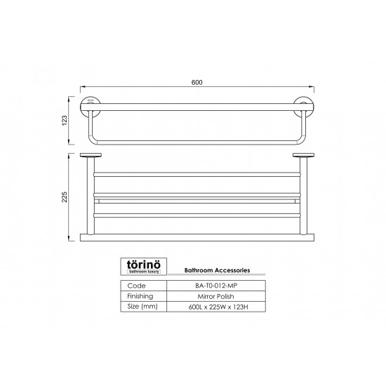 Double Towel Rack BA-T0-012.MP