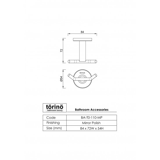 Double Robe Hook BA-T0-110.MP