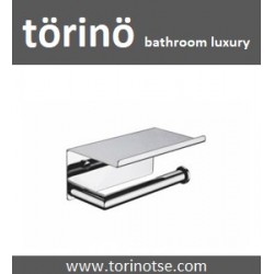  törinö Roll Holder with Phone Shelf T2 Series (Toilet Tissue Paper Roll Holder With Phone Holder)