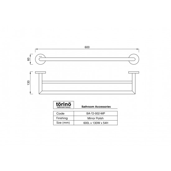 Double Towel Bar BA-T2-002.MP