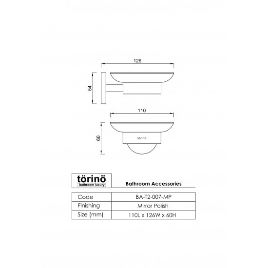 Soap Dish Holder BA-T2-007.MP