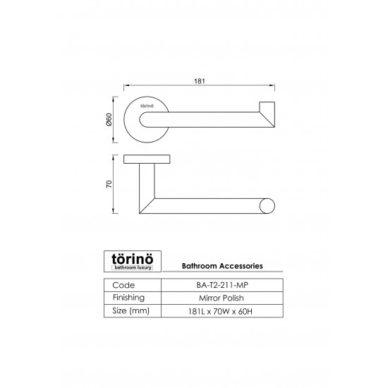 Spare Roll Holder BA-T2-211.MP