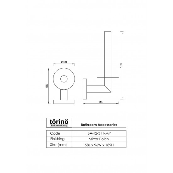 Spare Roll Holder BA-T2-311.MP