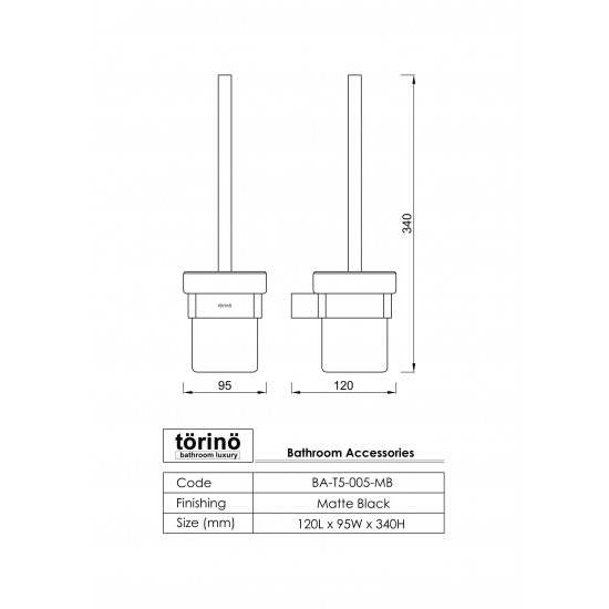 Toilet Brush Holder BA-T5-005.MB