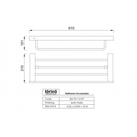 Double Towel Rack BA-T5-112.SP 