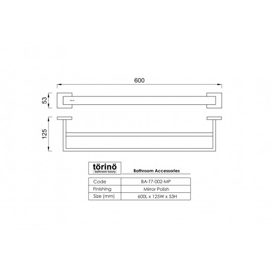 Double Towel Bar BA-T7-002.MP