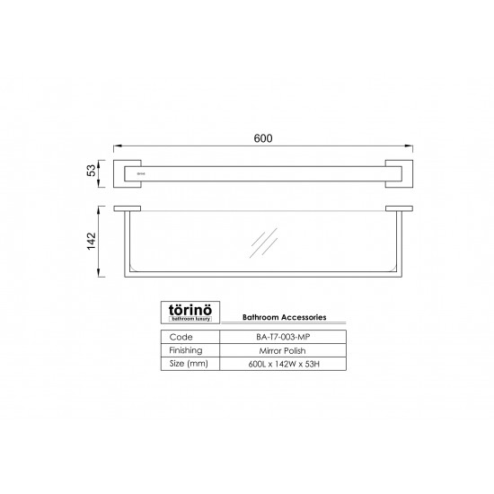 Glass Shelf BA-T7-003.MP