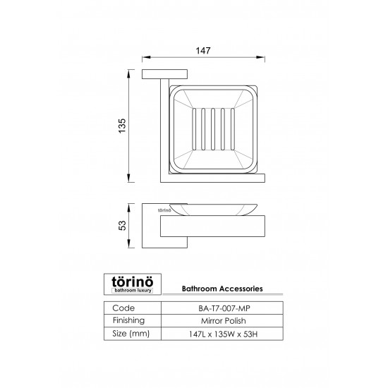 Soap Dish Holder BA-T7-007.MP