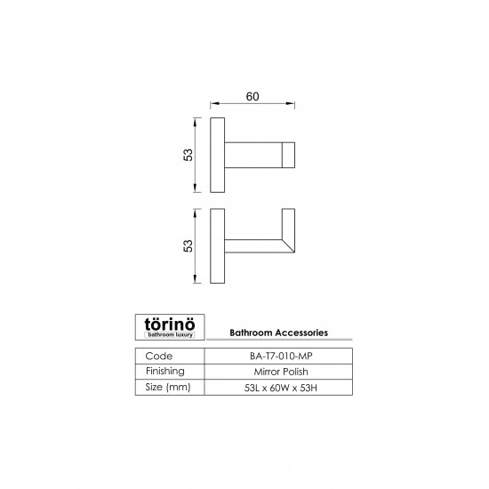 Robe Hook BA-T7-010.MP