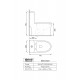 Water Closet SW-WC-1025-300.WH